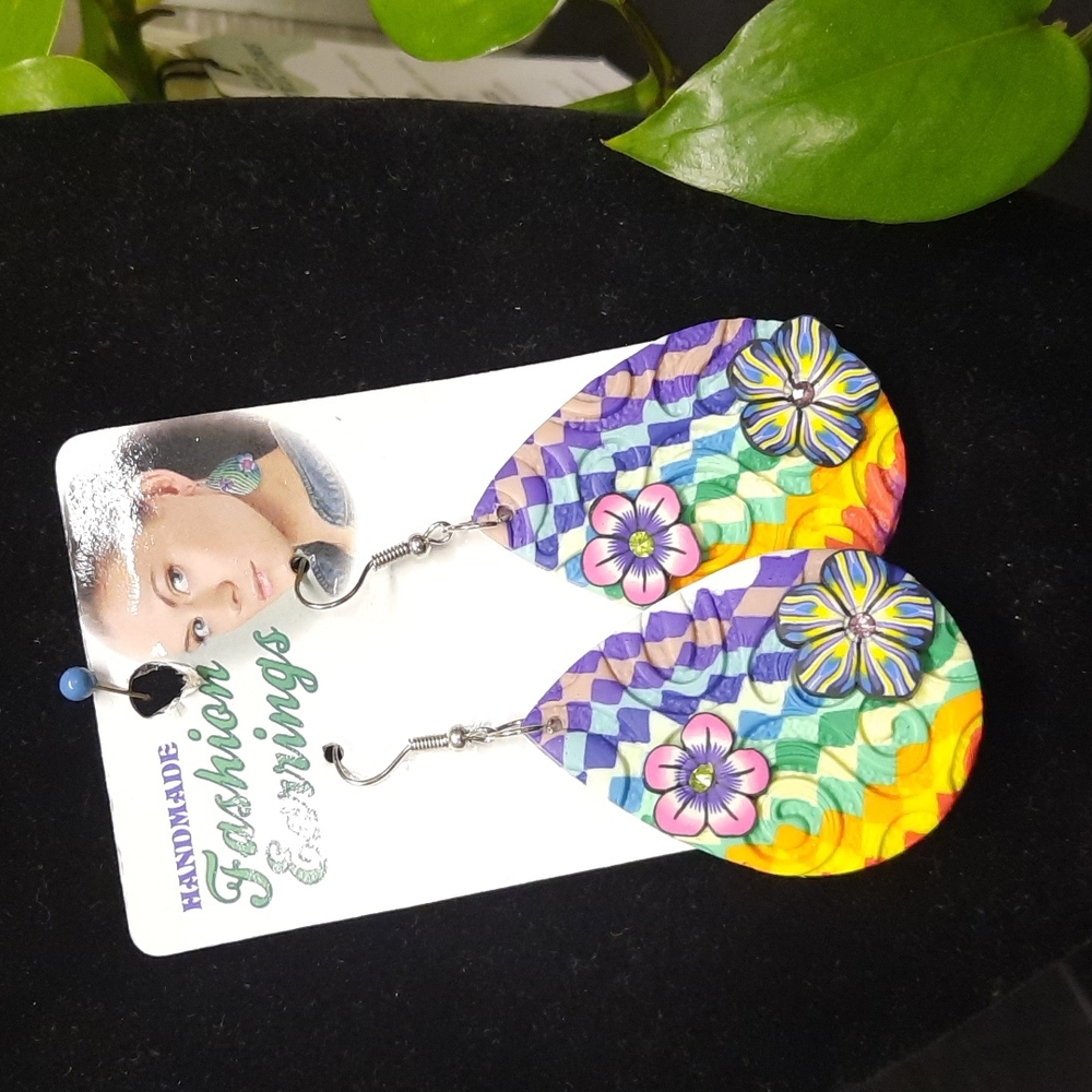 Gypsy Soul hand made clay earrings